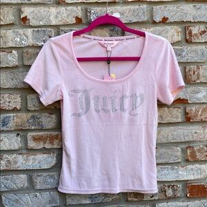 Juicy Couture Pink Velour T-Shirt(sleep wear)